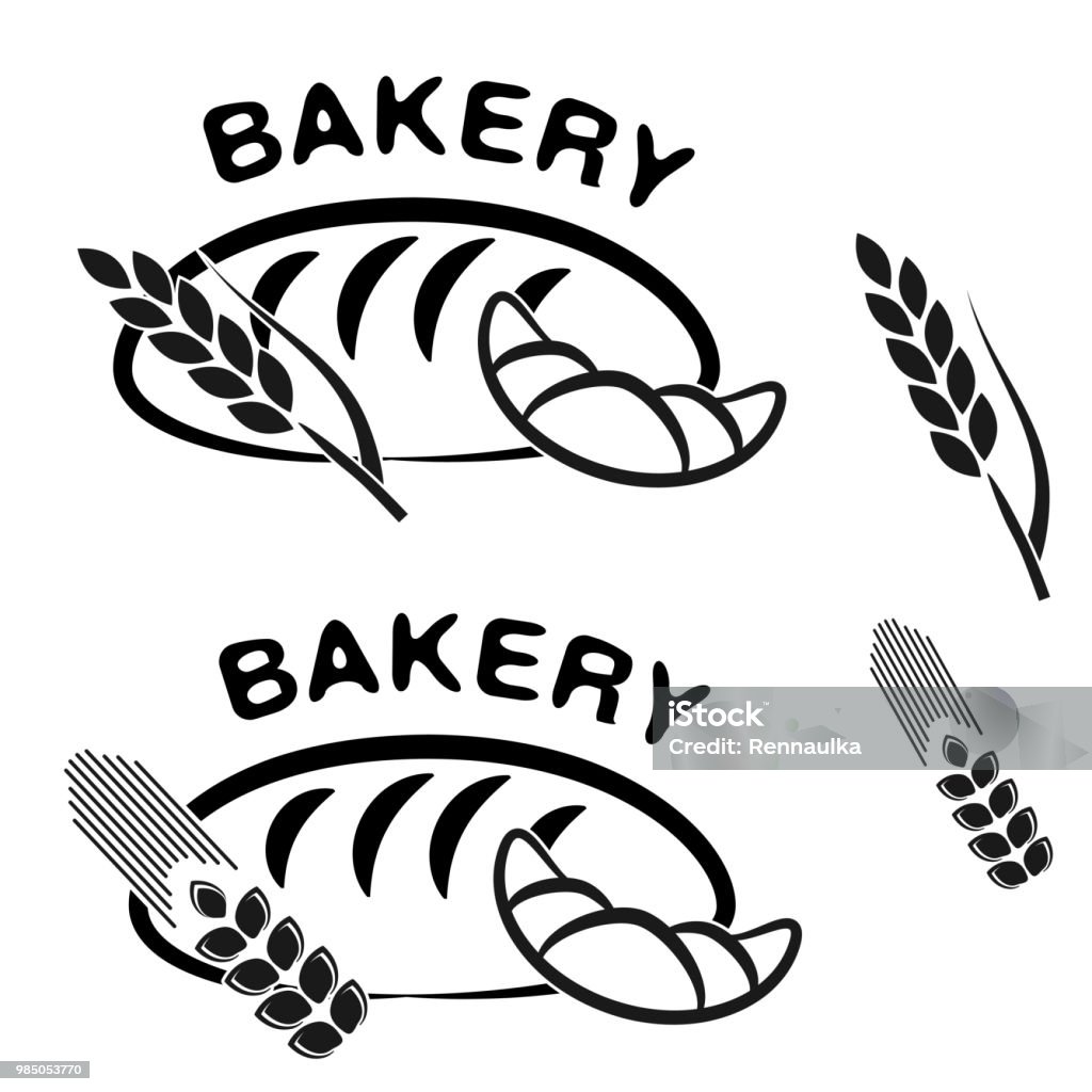 Biểu Tượng Cửa Hàng Bánh Vector Biểu Tượng Đường Đơn Giản Màu Đen Của Bánh  Sừng Bò Bánh Mì Và Ngũ Cốc Gai Hình minh họa Sẵn có - Tải xuống Hình
