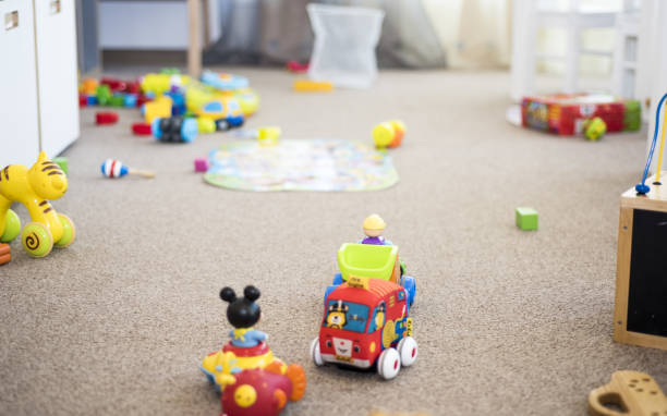 A mess in the children's room.