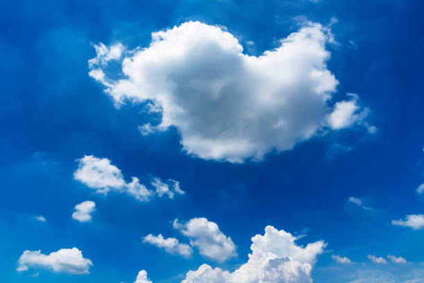 istock The blue sky and white clouds in the summer 985064894