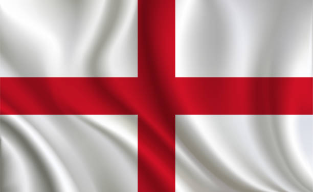 ilustrações, clipart, desenhos animados e ícones de fundo de bandeira da inglaterra - english flag illustrations