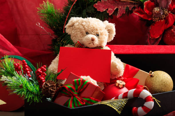 istock Christmas decoration, festive teddy bear 985074502