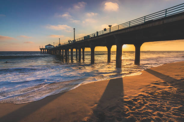istock Long Shadows at Manhattan Beach Pier Sunset 985079458