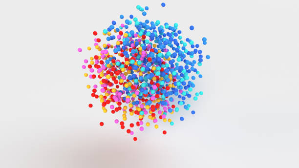 istock Group of colorful spheres 3D rendering 985091942