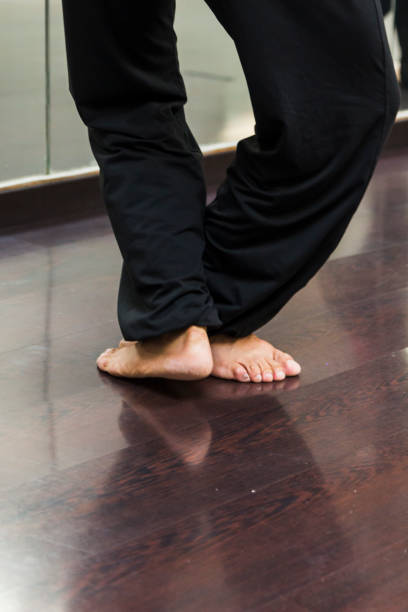 istock Ballerina dancing, closeup on legs and shoes. 985096408