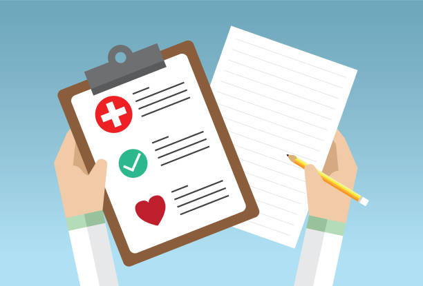 Doctor clipboard Document, Writing, Data, List, File medical clipboard stock illustrations