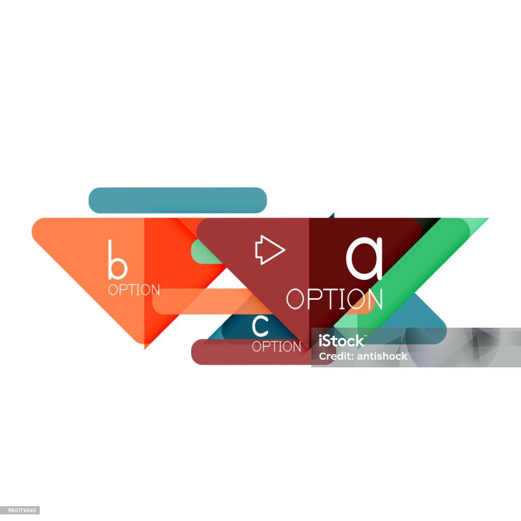Triangle Visualization Triangle Data Visualization Design Option Infographic Layout Stock ...