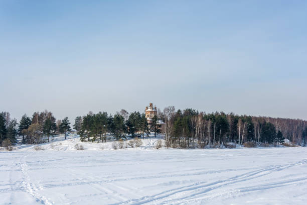 istock Old stone Church on the beautiful shore. 985118778