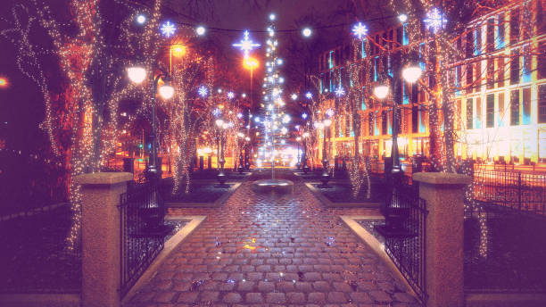 istock Christmas Lights in the Park 985121968
