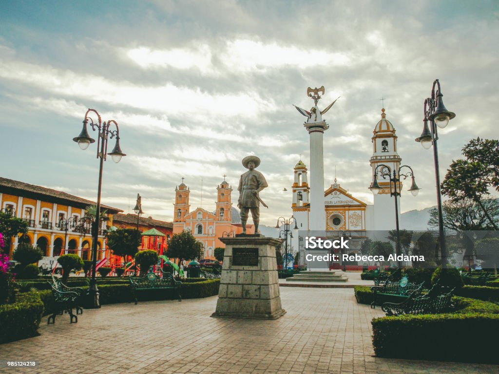 Puebla Historic Center of Zacapoaxtla, Puebla Puebla City Stock Photo