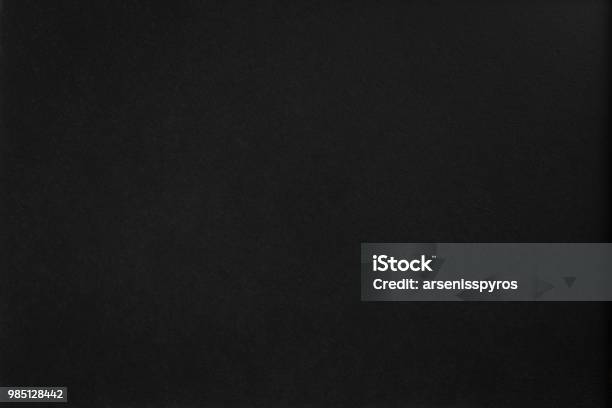 Blank Dark Black Grainy Wall Background Stock Photo - Download Image Now - Black Color, Matte - Finish, Textured