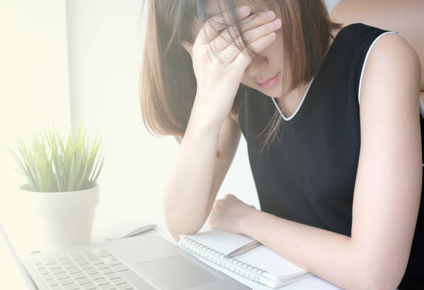 istock young asian woman work and e learning . online working business in office. blog. 985132444