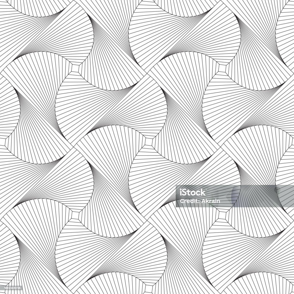 Square Rotation Patterns Seamless Pattern From Squares Optical Illusion Of Rotation Stock ...