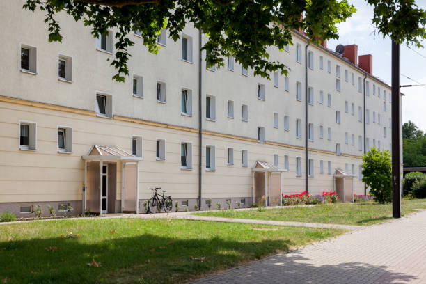istock apartment house or social housing in Germany 985147340