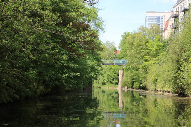 The Karl Heine Canal in Leipzig, Germany