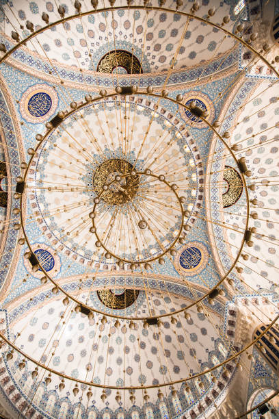 Inside 'Abdulhamit Han' Mosque at Kahramanmaras in Turkey