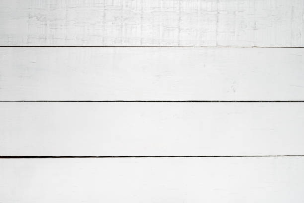 istock Wood pinus painted white - abstract background 985262906