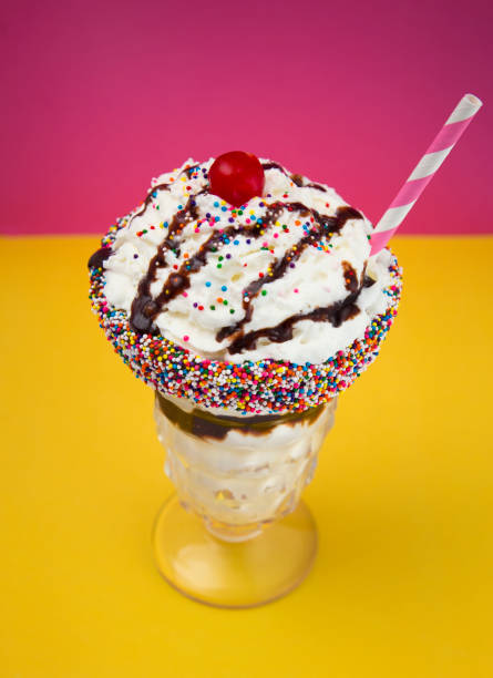 istock Milk Shake with Sprinkles Around the Rim 985263056