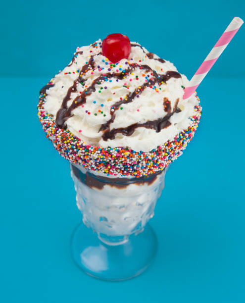 istock Milk Shake with Sprinkles Around the Rim 985263116