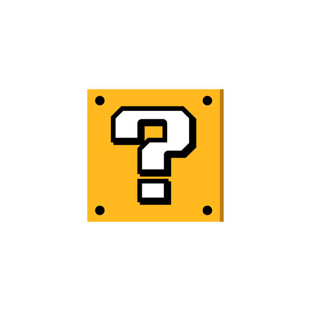 Question box lucky block color pixel Royalty Free Vector