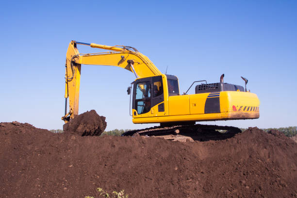 istock Close-up of a construction site excavator 985277850