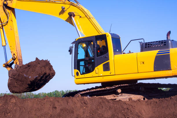 istock Close-up of a construction site excavator 985277964