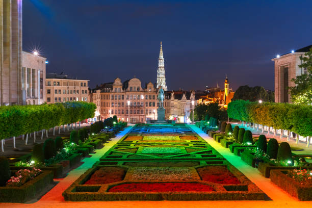 istock Brussels at sunset, Belgium, Brussels 985315366