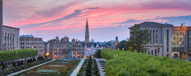 istock Brussels at sunset, Belgium, Brussels 985315396