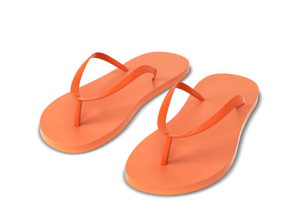 istock Pair of blank flip flops 985350402