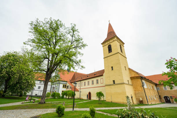 istock stone road in an ancient church 985350718