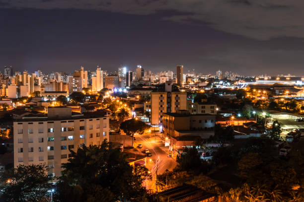 Night view of the city of Campinas, SP in Brazil Night view of the city of Campinas, SP in Brazil campinas photos stock pictures, royalty-free photos & images