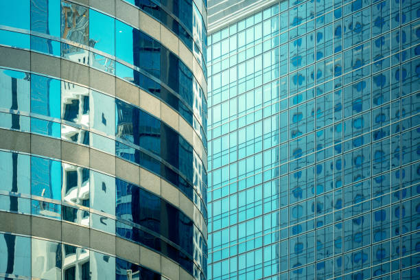 istock commercial building detail, glass surface 985421354