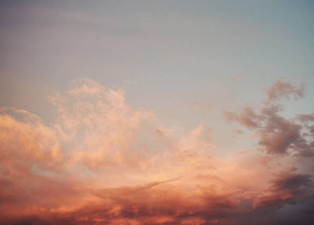 istock Background with watercolor looking skies with pastel sunset 985428648