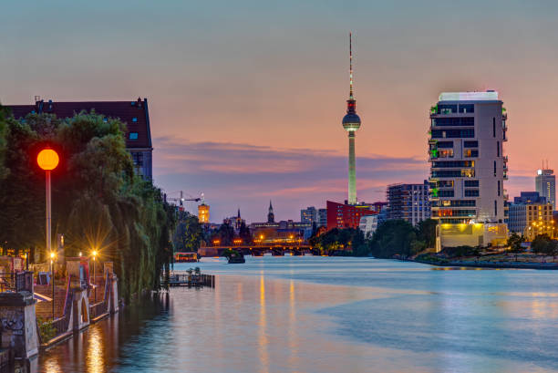 istock The River Spree in Berlin after sunset 985432794