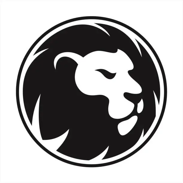 Vector illustration of Lion Head