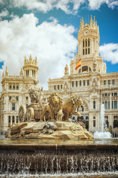 Cibeles fountain at Plaza de Cibeles in Madrid Madrid madrid stock pictures, royalty-free photos & images