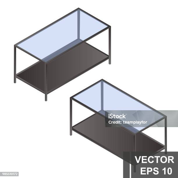 Table Iso. View Table Isometry View From Above Isolated On White Background For The ...