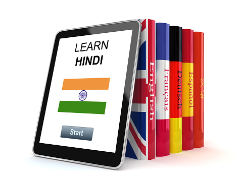 Learn Hindi language tablet application online e-learning