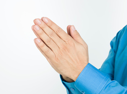 Hands praying gesture