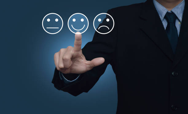 istock Business customer service evaluation and feedback rating concept 985564530