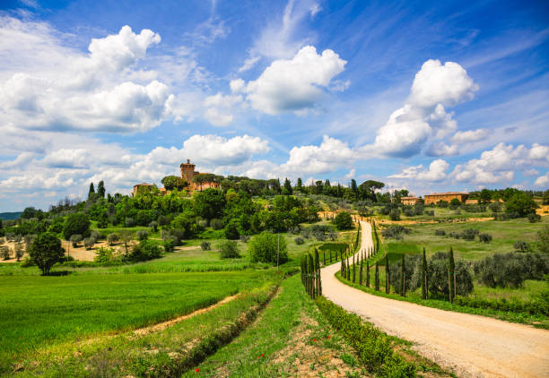 Landscape near Montepulciano, Tuscany, Italy