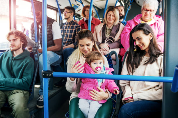 istock Three generation family traveling by public bus 985580786