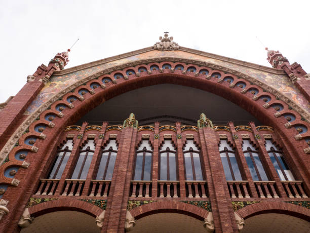 istock front view of the Mercado de Colon in Valencia, Spain 985588028
