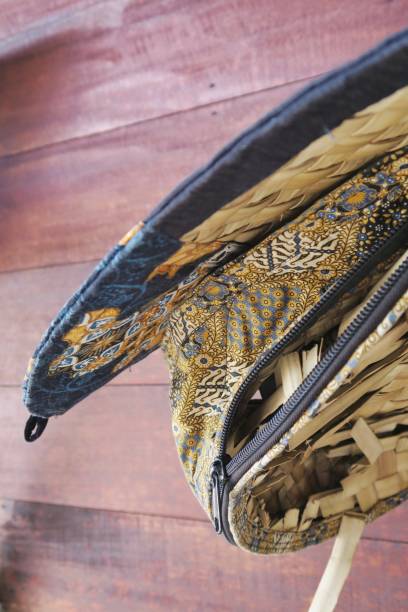 istock Surfboard bags from palm leafs 985591506