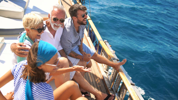 istock Family on a sailing cruise. 985600484