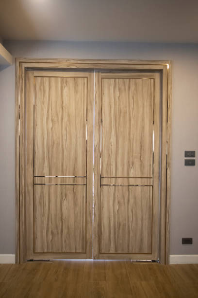istock wood door luxury style 985601690