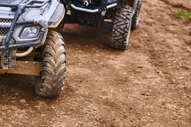 istock Quadricycles or quadbikes in the summer mountains 985614906