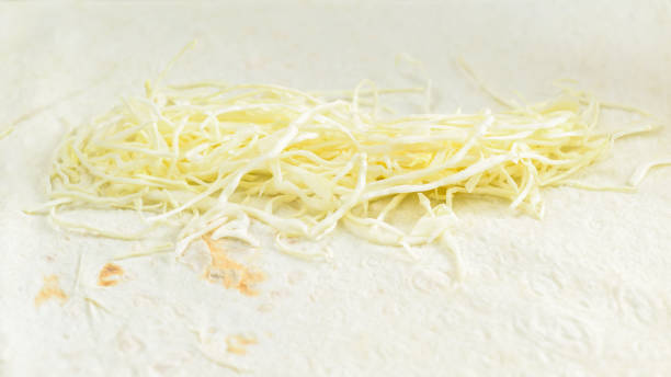 istock Food background. Grate cheese on pita bread 985615268