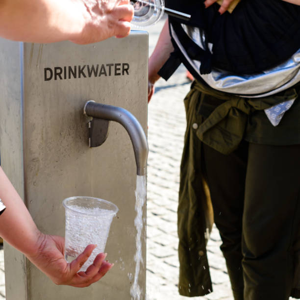 Water Bubbler At Public Park