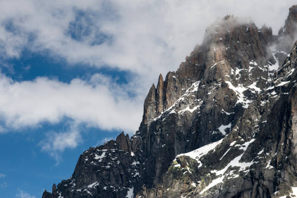 Snowcapped mountains behind