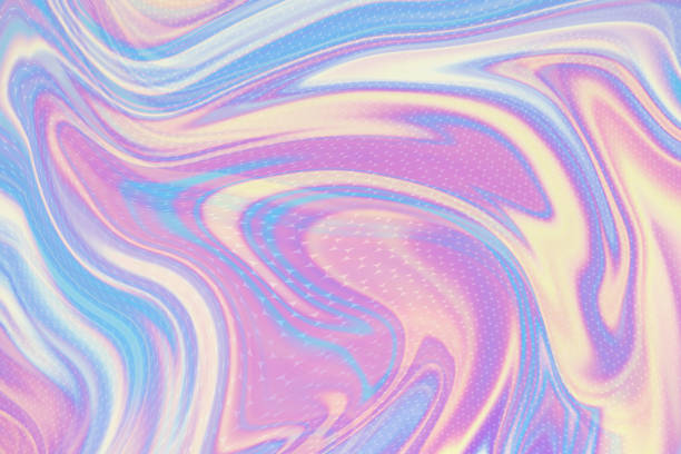 istock Abstract neon holographic background, hologram texture gradient 985629208